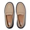 Лоферы КОЖАНЫЕ ЛОФЕРЫ НА ПЛАТНОЙ ФОРМЕ Latte cm [Fit Flop] F-MODE PADDED-DETAIL женские бежевые/черные 22.0