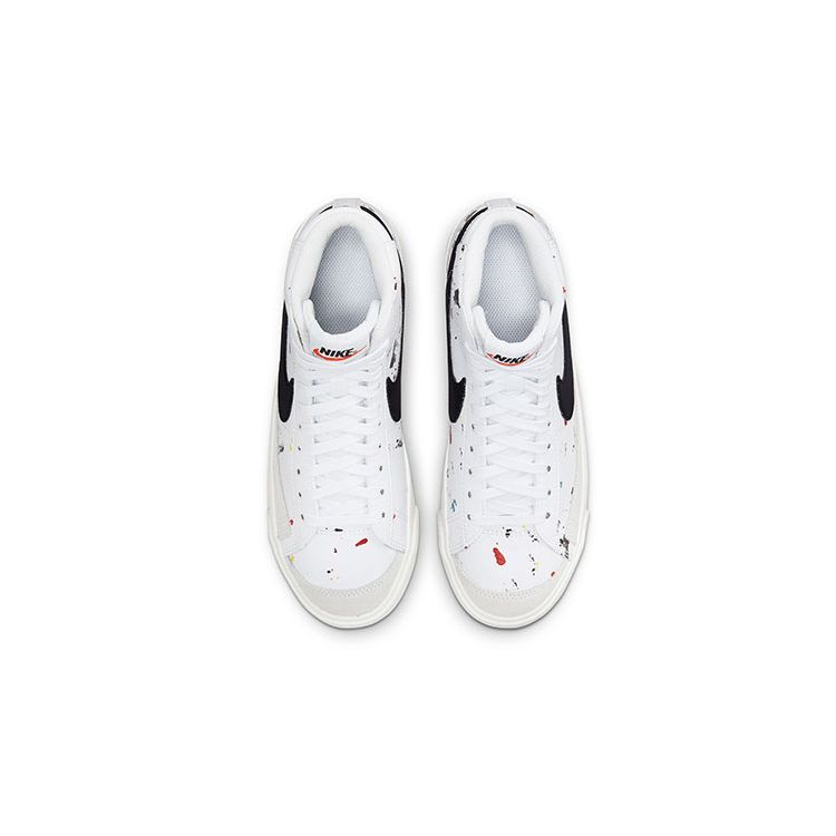 Nike Blazer Mid '77 Брызги краски GS Белый Белый Парус Черный DJ2618-100