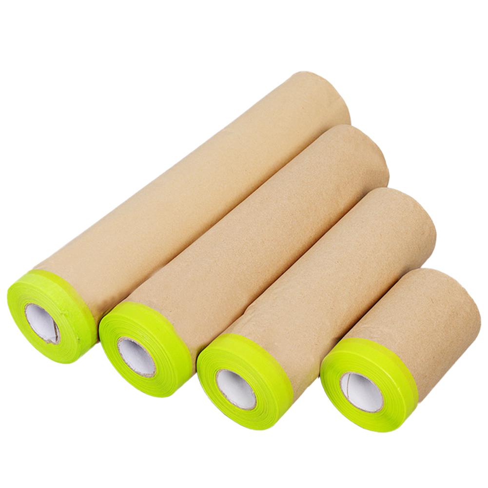 Автомобильная покраска с помощью распылительной ленты Маскирующая бумага Самоклеящаяся настенная обработка Покрытие для маскировки Защитная бумага для стен Защитник