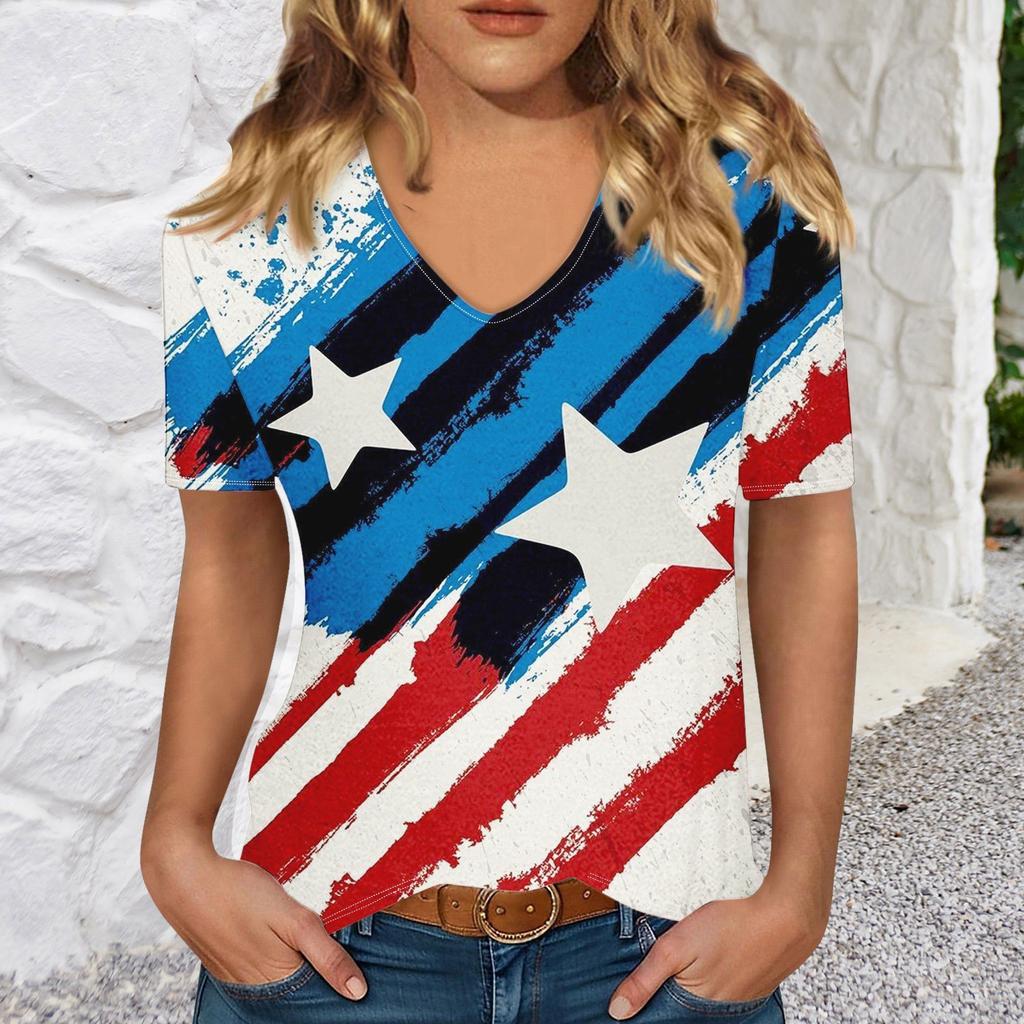 T Shirts Short Sleeve V Neck Tees For Women Fashion Tops Trendy Lightweight Soft Casual Summer Top