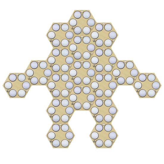 Сотовый держатель для мяча для гольфа, настенное крепление, деревянный шестиугольный мяч для гольфа, подставка для коллекционера, украшение, подарок для энтузиастов