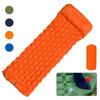 Outdoor Camping Inflatable Mattress Sleeping Pad With Pillows Ultralight Air Mat Built In Inflator Pump For Travel Hiking