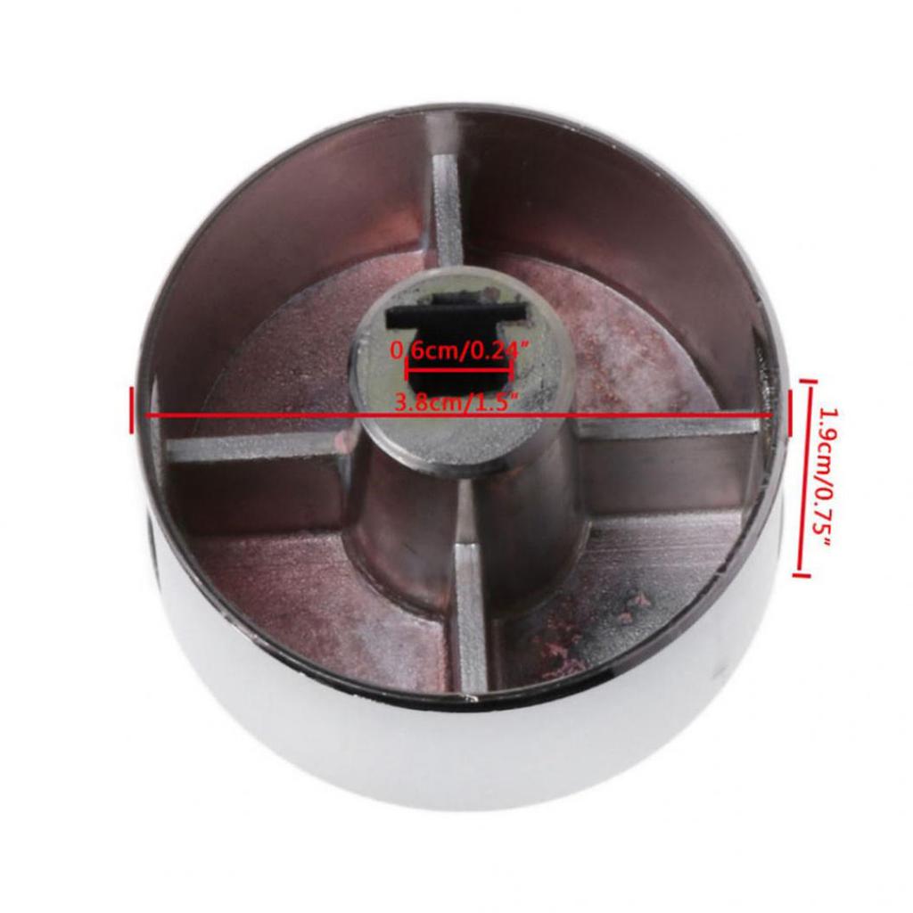 4Pcs Rotary Switches Round Knob Gas Stove Burner Oven Kitchen Parts Handles