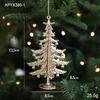 Cross-border Electroplated Christmas Tree Ornaments: Golden Snowflake & Reindeer Pendants