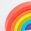 12 шт. Деревянные радужные stacking blocks Веселые строительные nesting toys Для детей Мальчиков