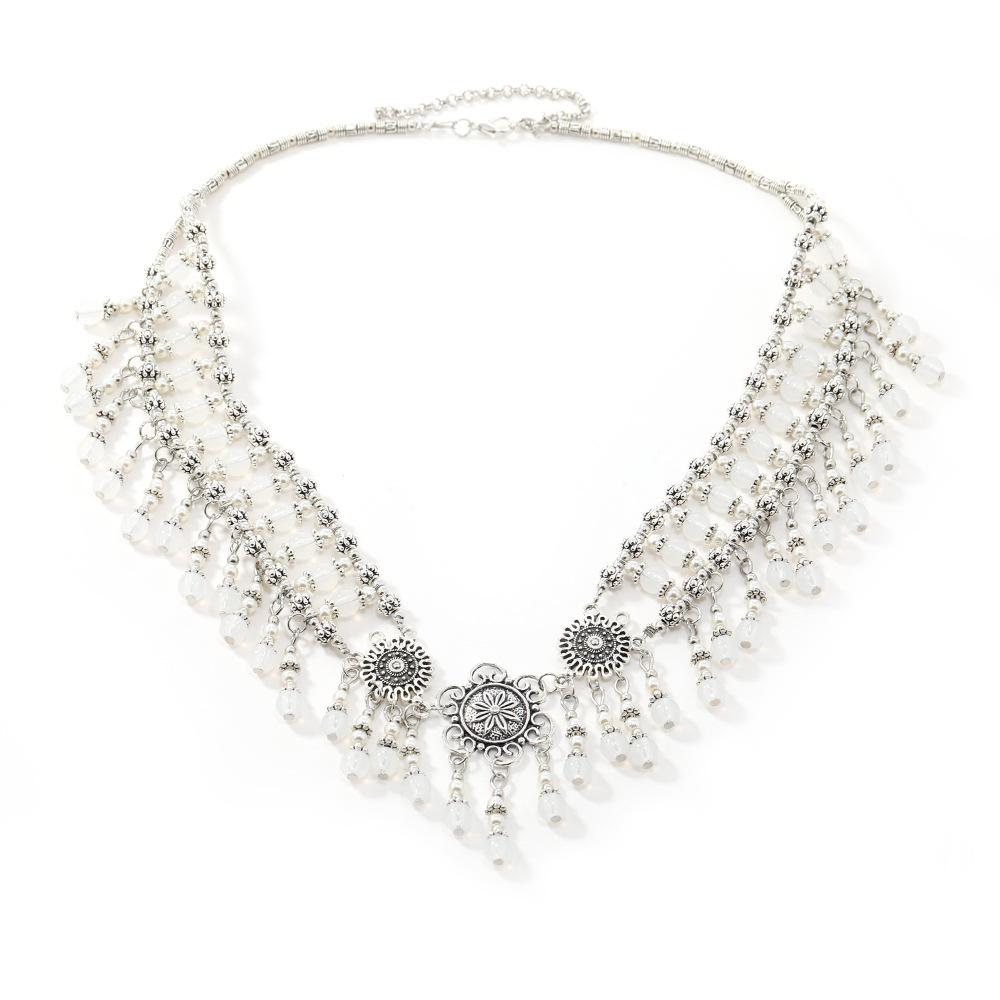 Головной убор ханьфу, цепочка на лоб с бахромой, экзотические украшения для волос, антикварные украшения на лоб, повязка на бровь мяо, женская.