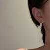 925 Sterling Silver Vintage Earrings For Women Trendy Simple Round Shape Earring Jewelry Prevent Allergy Party Accessories