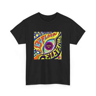 100% хлопок ТОПЫ УНИСЕКС ФУТБОЛКИ МУЖСКИЕ ЖЕНСКИЕ Обложка альбома 13th Floor Elevators Рок-музыка Футболка Гаражная рок-группа Футболка