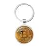Новейший брелок для ключей Bitcoin 6 стилей, золотые и серебряные цвета, музыкальная группа, брелок, кулон, женская и мужская коллекция ювелирных изделий, подарок