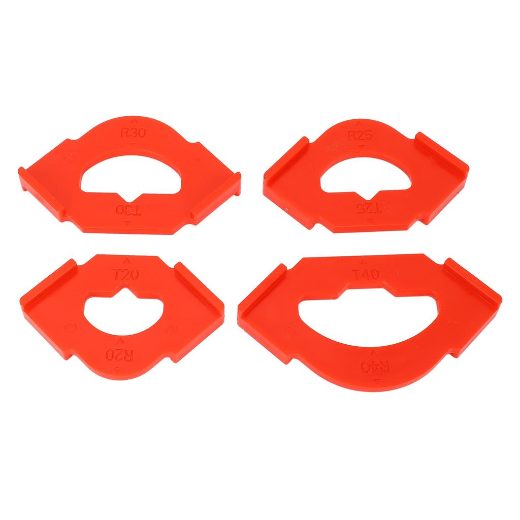 4 Pcs Corner Trimming Template R20 T20 R25 T25 R30 T30 R40 T40 Quick Positioning Router Corner Jig