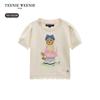 Teenie Weenie Kids' Girls' Playful Bubble Short Sleeve Pullover Sweater