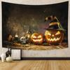 Halloween Party Decoration Tapestry Witch Pumpkin Wall Decoration Background Cloth Home Living Room Bedroom Decoration Tapestry