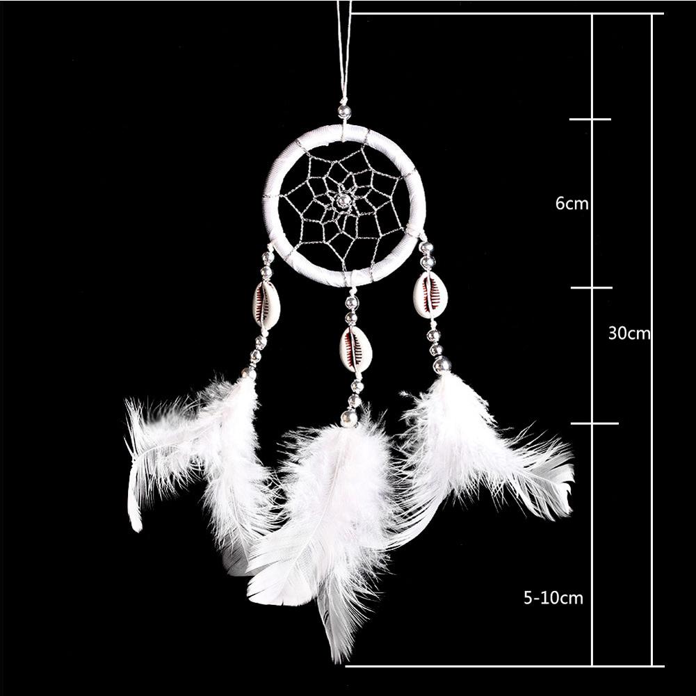 32 Types Dream Catcher Car Mini Pure White Feather Wind Chimes Wall Hanging Decor Handmade Catcher Feather Pendant Decoration