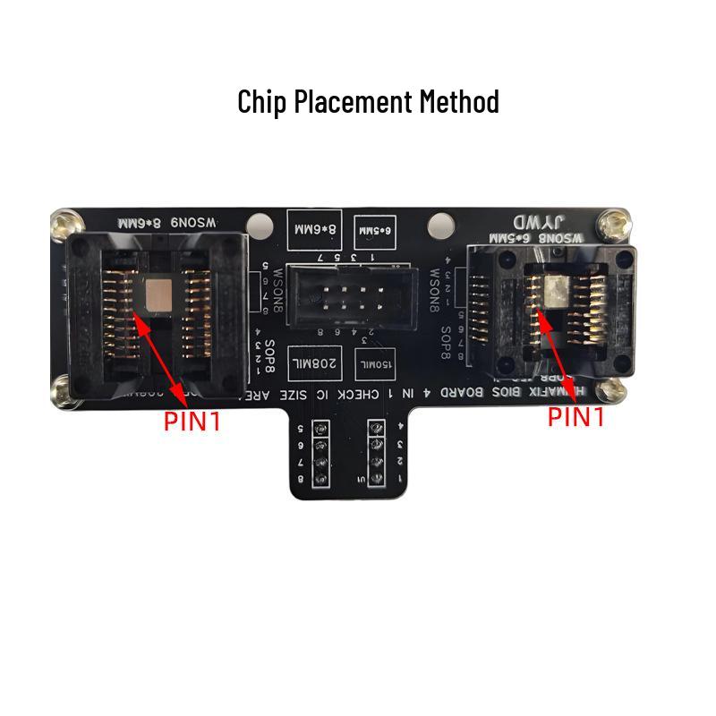 SOP8/WSON8/QDFN8 BIOS Test Socket, 6x8/5x6mm, 150/208mil Programming Socket