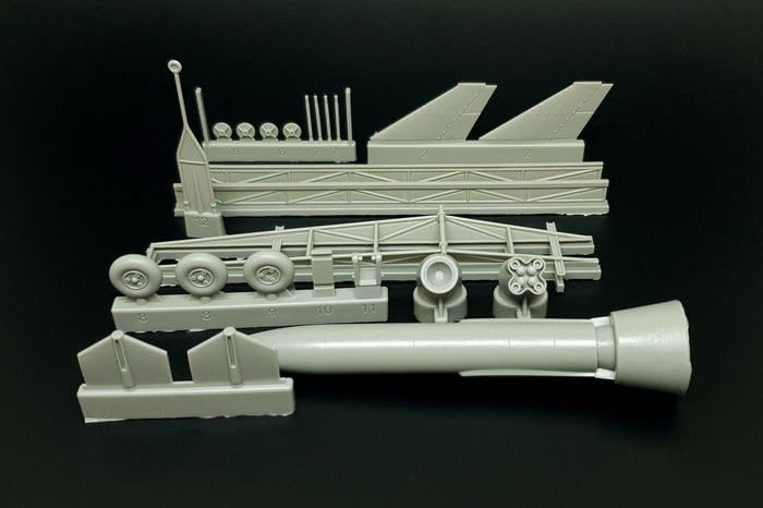 BRENGUN Feuerlily Rocket Resin Kit HAUBRS48017 1/48 F-55 Surface-to-Air с тележкой (Самолет)