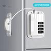 Refrigerator Freezer Door Lock with Password Adjustable Design No Tools Installation Easy To Set-up Child-Proof Fridge Door Lock