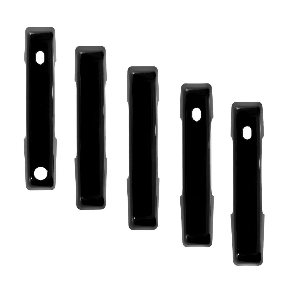 5Pcs Door Handle Covers for Ford Bronco 2021-2023 Side Doors & Tailgate Handle ABS Plastic Protector Black with Smart Holes