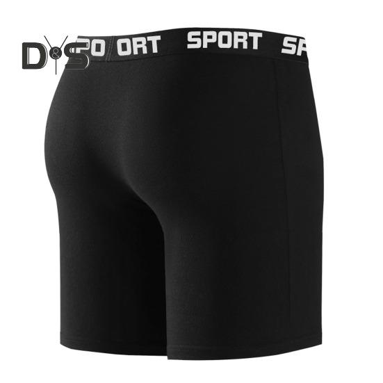 Мужские трусы-боксеры облегающего кроя с принтом в виде букв и цветными вставками, эластичные трусы средней талии с плавными линиями и U-образной формой