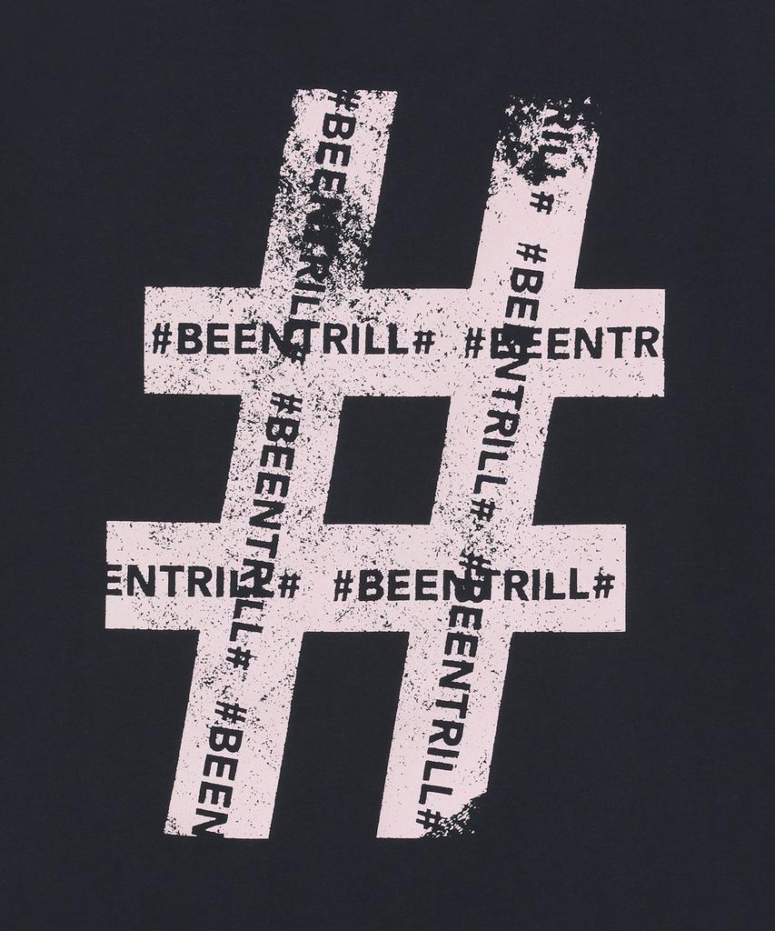 Женская винтажная футболка BEENTRILL с хэштегом, короткий рукав (Древесный уголь)