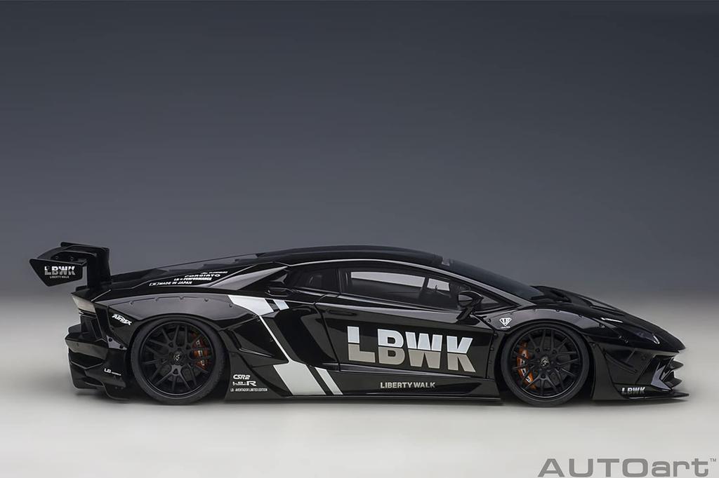 AUTOart Liberty Walk Lamborghini Aventador Limited Edition Black Black Bonnet Готовый продукт 79244 1/18 LB-WORKS LBWK/Carbon