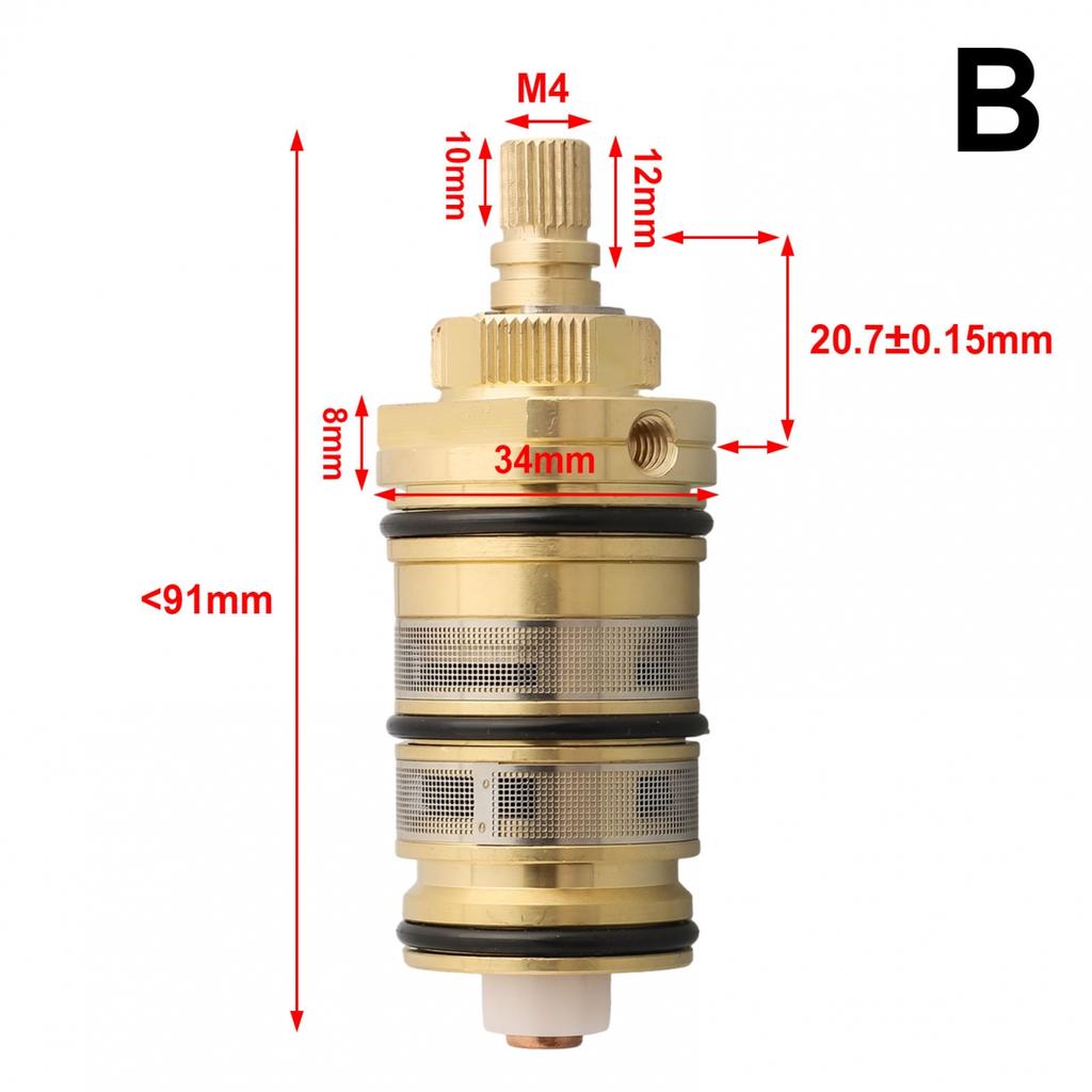 Аксессуары для ванной комнаты Термостатический клапан Латунь для смесителя для ванны