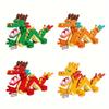 Dragon Building Blocks Creative Animal Mini Building Blocks DIY Bricks Toys Kids Desk Decoration Year of Dragon Gifts for Boys