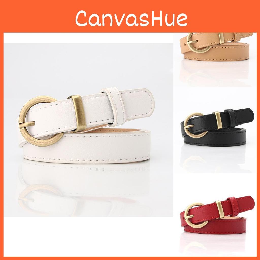 Ladies Stylish Pu Waist Belt With Metal Pin Closure For School And Leisure Styles