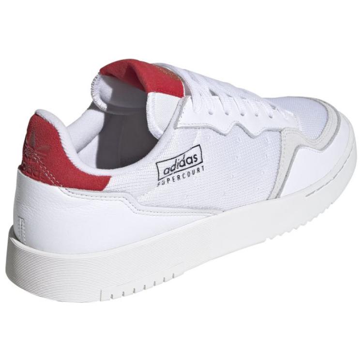 Adidas Supercourt White Scarlet Мужские кроссовки Cloud-White EF5881