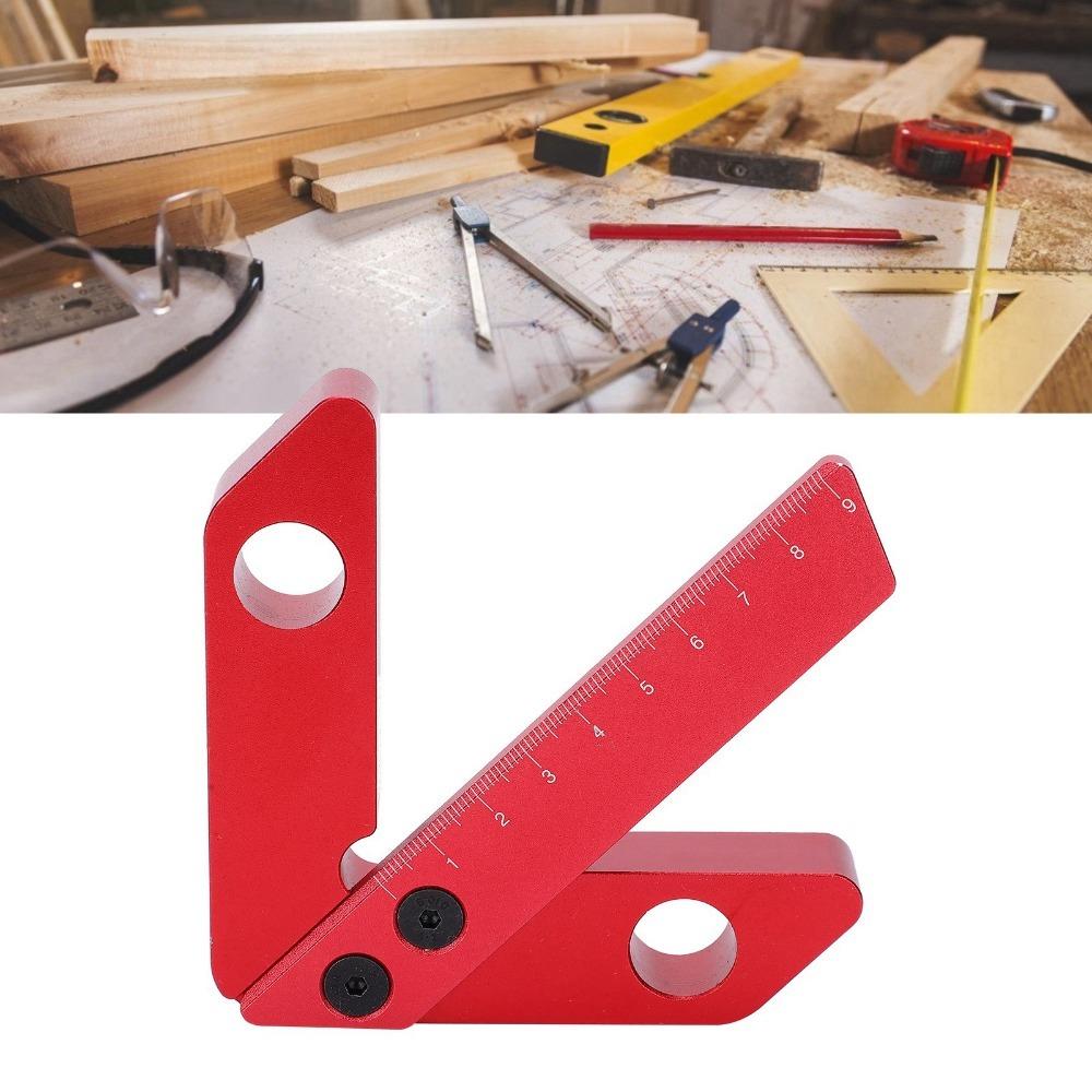 Square Center Scribe Center Measuring Tool 45/90 Degree Line Gauge Center Finder Woodworking
