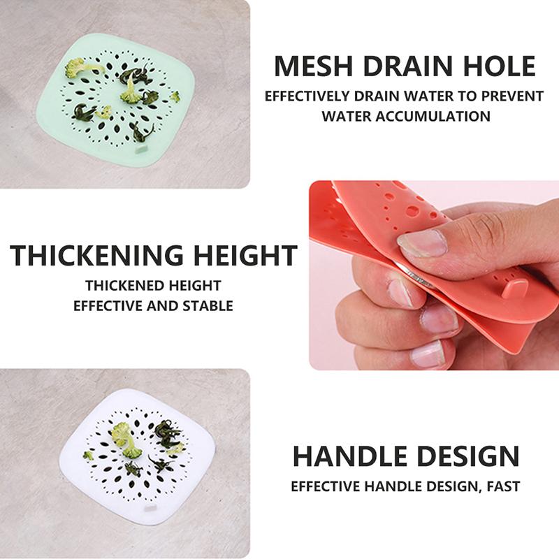 Фильтр для волос, антиблокировочный фильтр для раковины, ванна, душ, сливная пробка для пола, силиконовая пробка для кухонного дезодоранта, аксессуары для ванной комнаты