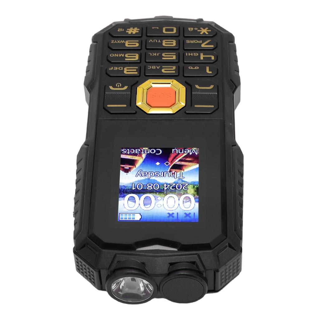 4G телефон для пожилых людей с экраном HD 1,8 дюйма, двумя картами, двумя режимами ожидания, памятью 32 МБ и 32 МБ, мобильный телефон черного цвета