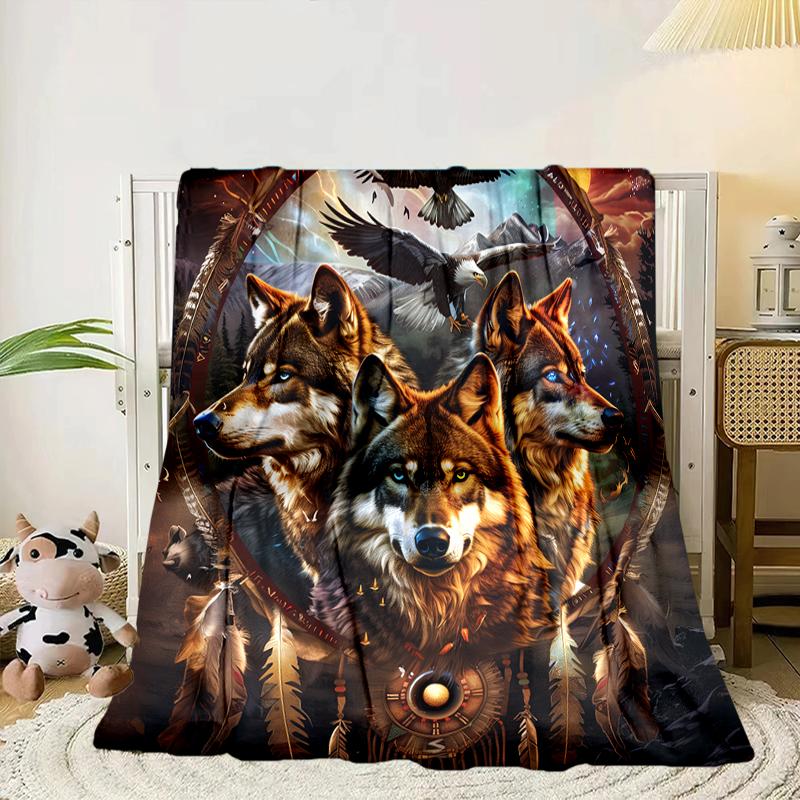 Wolf Pack Majesty Blanket Flannel Blanket Throw Blanket Sofa Cover Blanket Soft Premium Blanket Picnic Blanket Tv Blanket Gifts