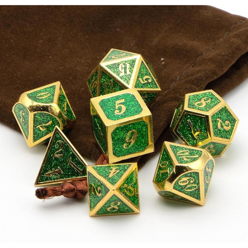 Набор кубиков DND, кубики Dungeons and Dragons с металлическими кубиками D20 Набор для D и D кубиков или ролевых игр MTG Настольные настольные игры, Shadowrun Pathfinder