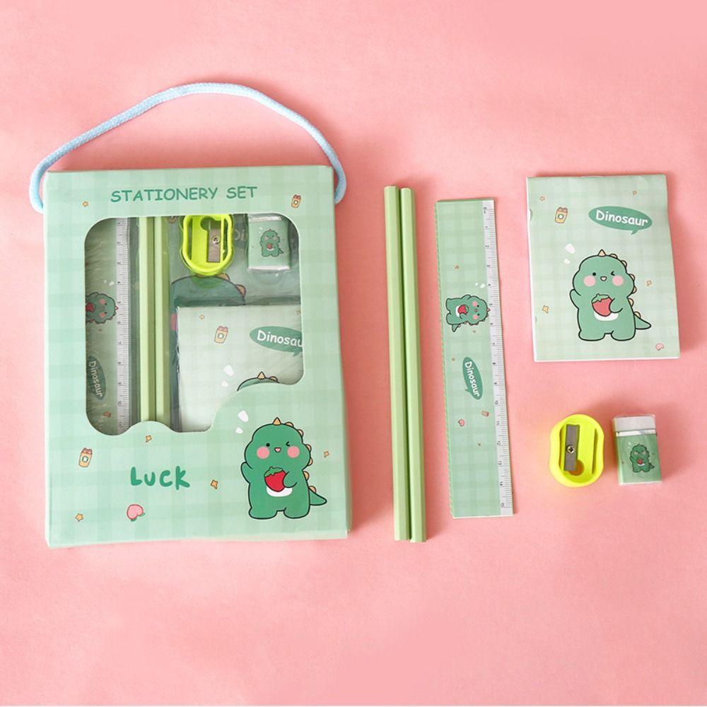 Gift 6 In 1 Stationery Set Erasers Kindergarten Birthday Gift Prizes Cute Study Stationery Set