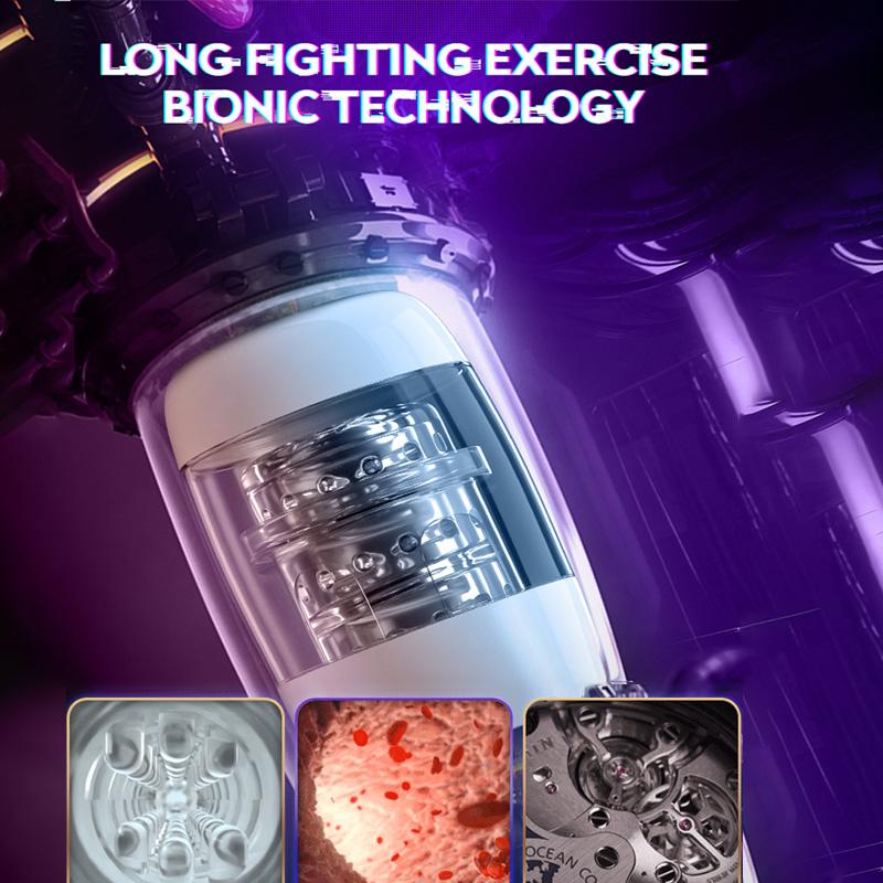 Новый автоматический телескопический вращающийся мужской мастурбатор, 10 регулируемых режимов, киска для взрослых, чашка мастурбатора, электрическая кульминационная секс-игрушка для мужчин