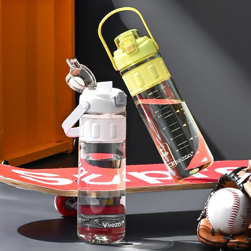 730ml Leak-Proof Plastic Water Bottle With Handle Adults Outdoor Gym Office Use