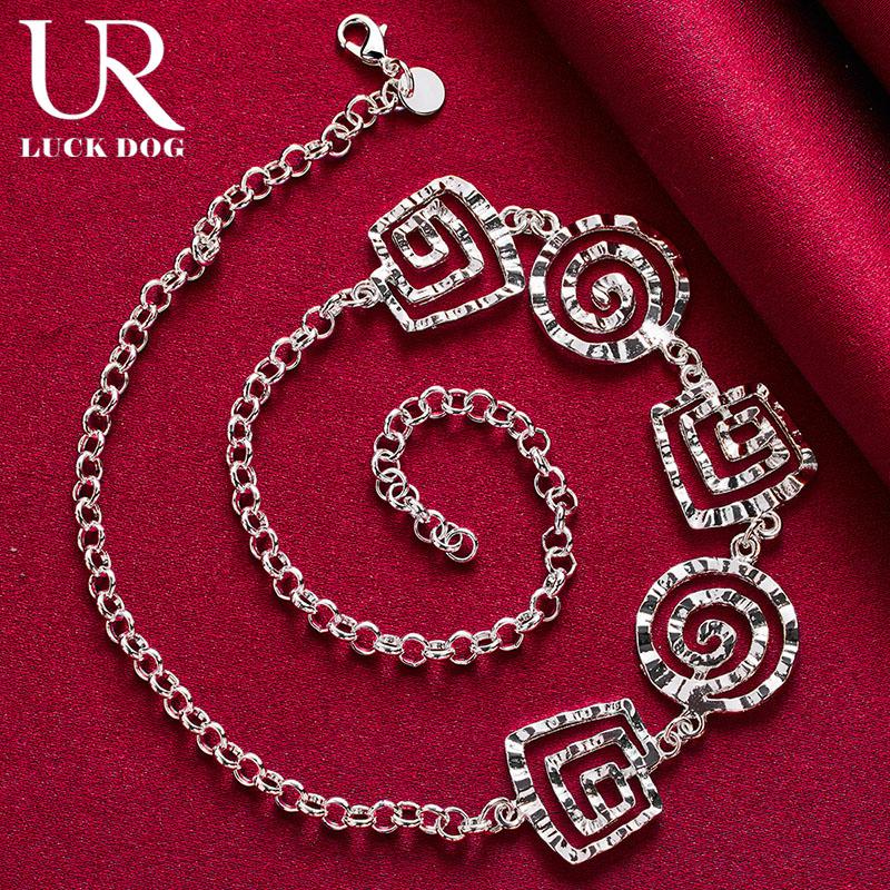 Ожерелье из стерлингового серебра 925 пробы с нитями, модные свадебные украшения