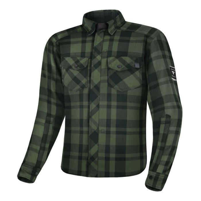 Chemise SHIMA Renegade 2 Vert - Homme/Adulte - Col chemise - Manches longues - Coupe ajustée