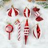 14pcs/set Candy Cane Xmas Tree Hanging Pendants Red Christmas Tree Hanging Ornaments  Natal Gift