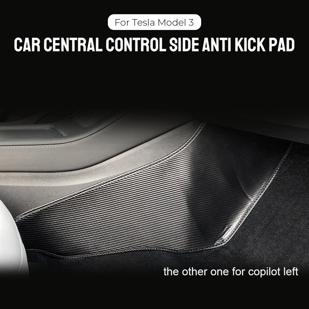Автомобильные аксессуары противоударный коврик 2 шт для Tesla Model 3 центральный пульт управления боковой защитный коврик для ног