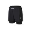 Fila Athletics Running Fitness Sports Two-Piece Woven Shorts Men Shorts Deep-Black A11M232801F-BK