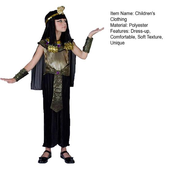 1 комплект подлинных египетских костюмов фараона для тематических вечеринок, удобные детские костюмы