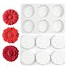 6-Cavity Sunflower Rose Gerbera Silicone Mold - Mousse Cake Chocolate Moon Cake Soap DIY Baking Tool