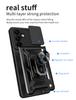 For Samsung S24 FE Case Car Magnetic Ring Stand Holder Phone Case For Samsung Galaxy S24 FE S24FE Slide Camera Armor Back Cover