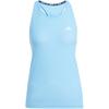 Three Stripes Logo Round Neck Sleeveless Vest Women Tops Blue IN8314