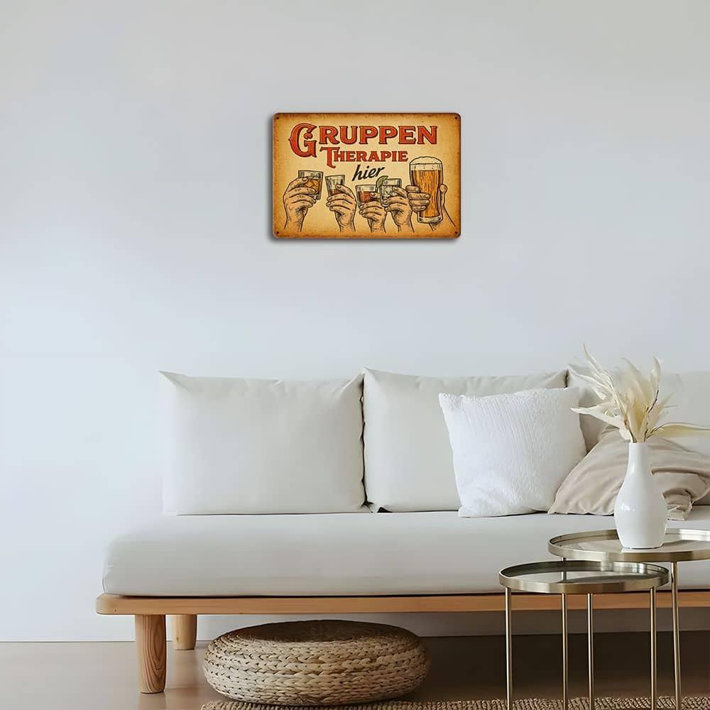 Немецкий знак «Столик для постоянных посетителей» - 20,32x30,48 см Аутентичный декор для бара для общественных мест