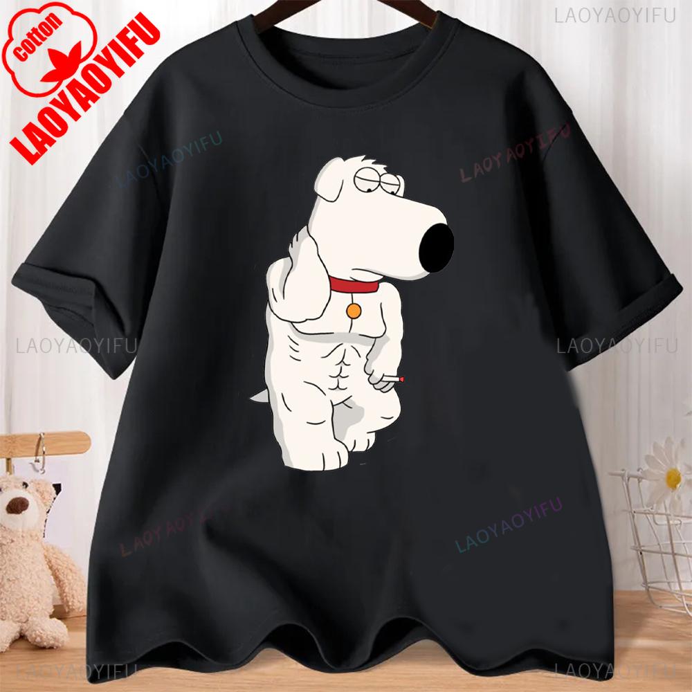 FMILY GUY Stewie Tattoo Brian Cartoon FMILY GUY Printed T-shirt for Fitness Training Jogging Outdoor Activities