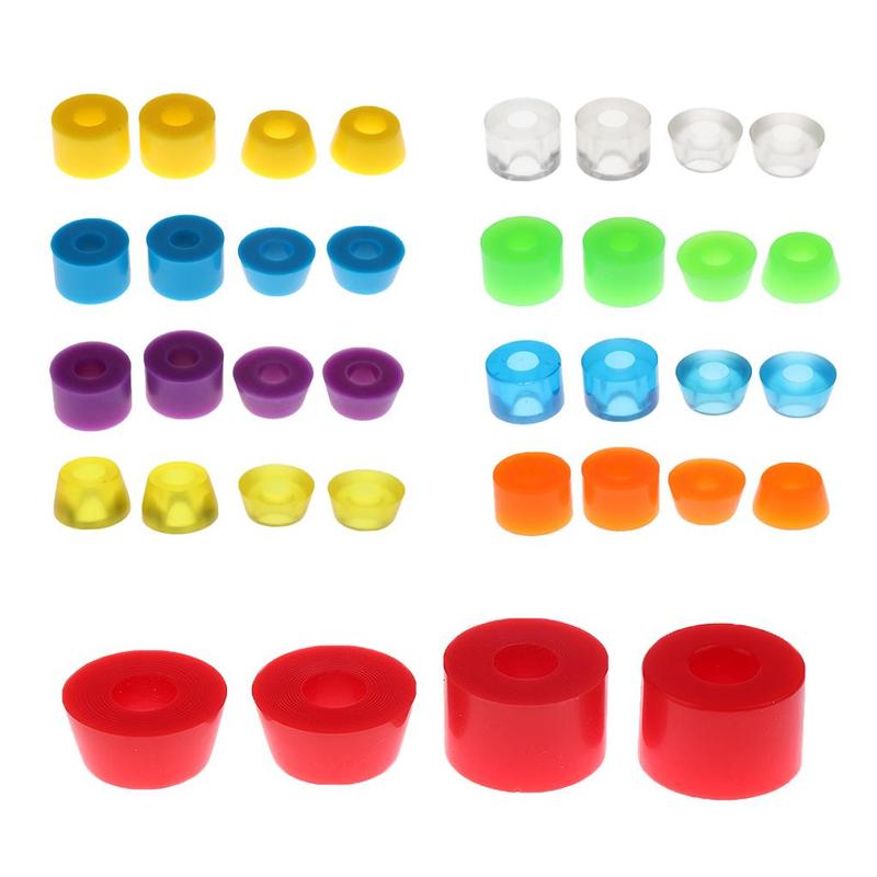Durable PU Material Skateboard Bushing Set Includes Conical and Cylindrical Options for Longboard Truck Replacement