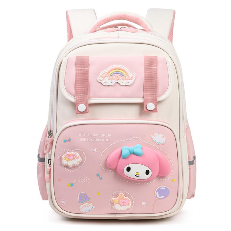Детский рюкзак Sanrio Cinnamoroll для девочек начальной школы из легкой ткани Oxford с мультяшным дизайном для школы