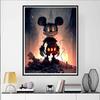 Disney Алмазная живопись Темный готический Микки Маус Иллюстрация DIY Набор для взрослых Искусство и ремесла Декор дома и Подарок